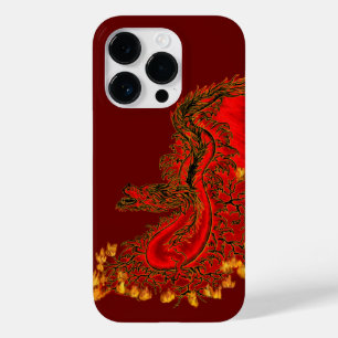 China Dragon red and gold design Case-Mate iPhone 14 Pro Case