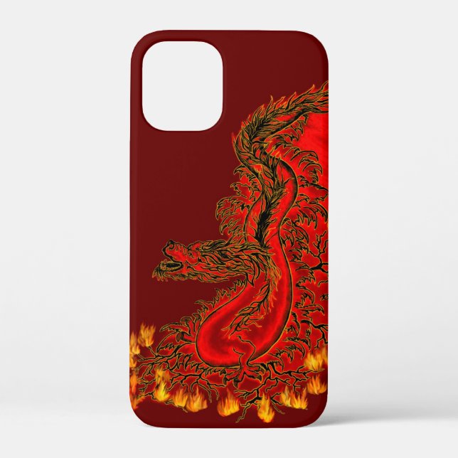 China Dragon red and gold design Case-Mate iPhone Case (Back)