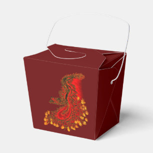 China Dragon red and gold design Favour Box