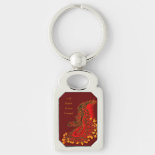 China Dragon red and gold design Key Ring