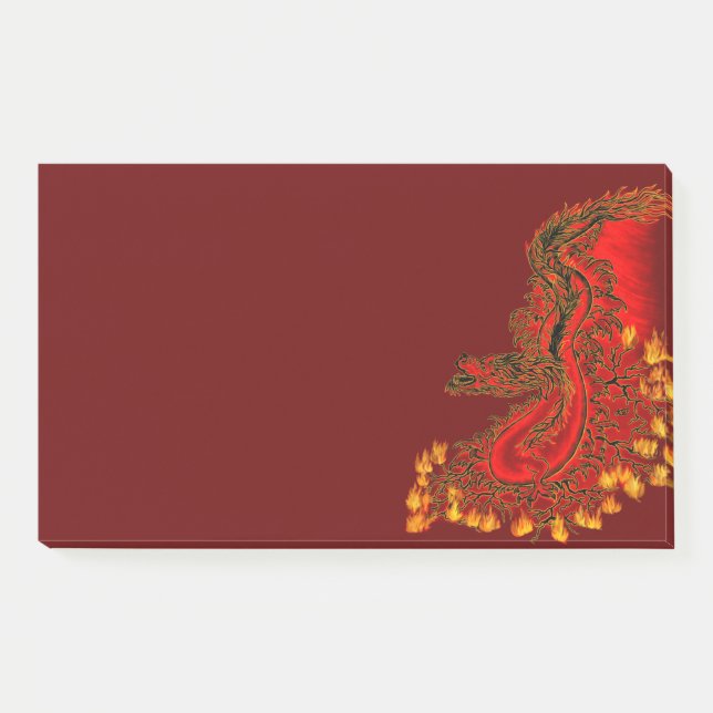 China Dragon red and gold design Post-it Notes (Front)