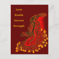 China Dragon red and gold design