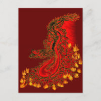 China Dragon red and gold design
