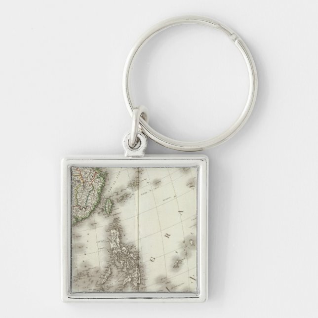 China Engraved Map Key Ring (Front)