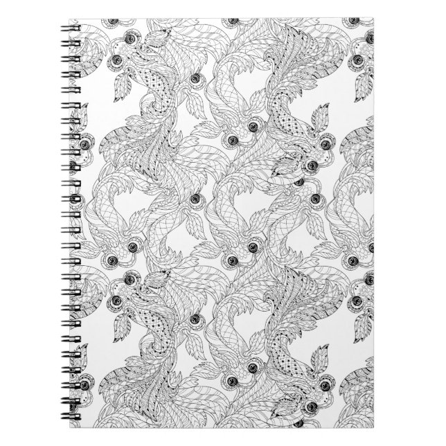 China Fish Doodle Notebook (Front)