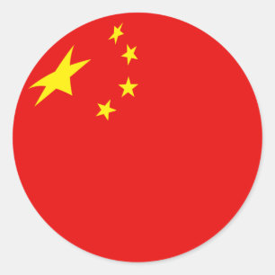 China Fisheye Flag Sticker
