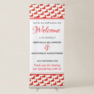 CHINA Flag Custom Patriotic Wedding 婚礼 Celebration Retractable Banner