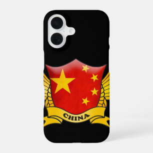 China Flag Emblem iPhone 16 Case
