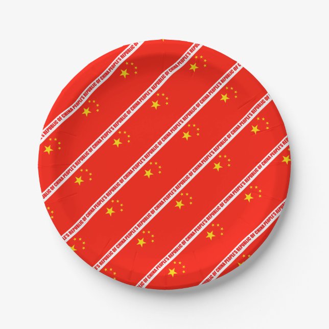 China Flag High Quality Paper Plate (Front)