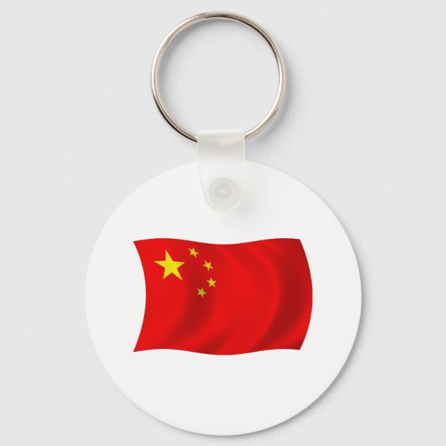 China Flag Keychain (Front)