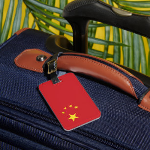 China flag luggage tag