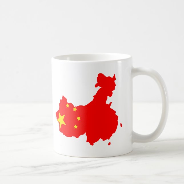 China flag map coffee mug (Right)