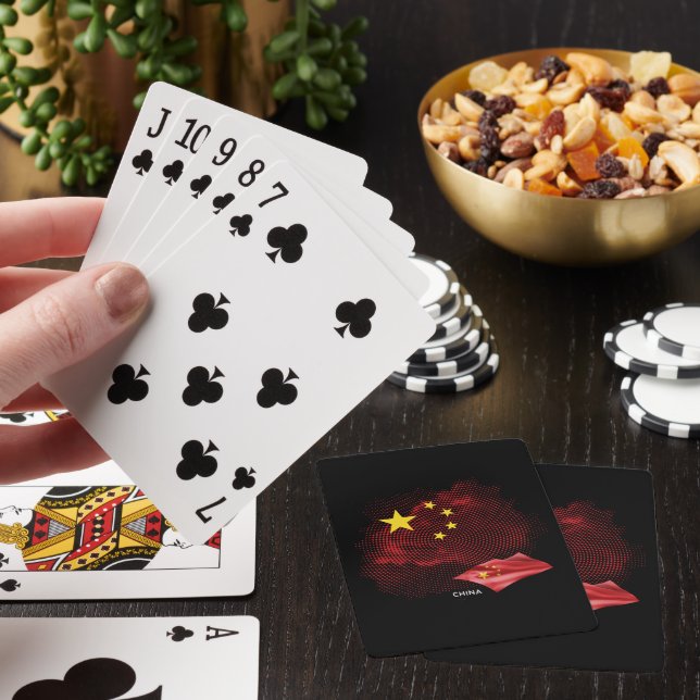 China flag playing cards (In Situ)