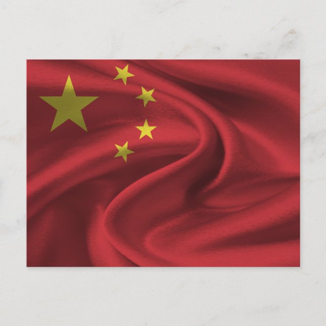 China Flag Postcard (Front)