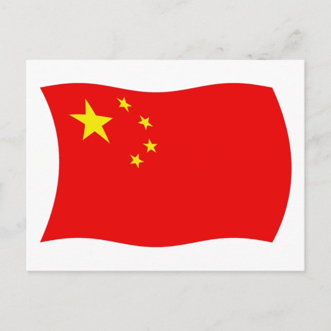 China Flag Postcard (Front)