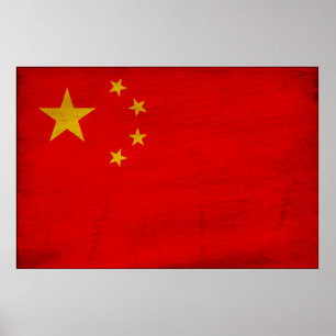 China Flag Poster