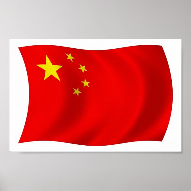 China Flag Poster Print (Front)