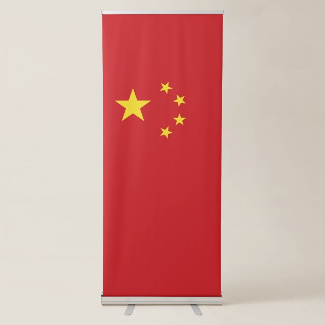 China flag retractable banner (Front)