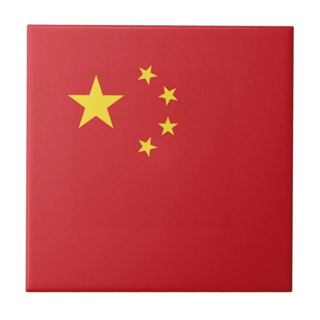 China flag tile (Front)