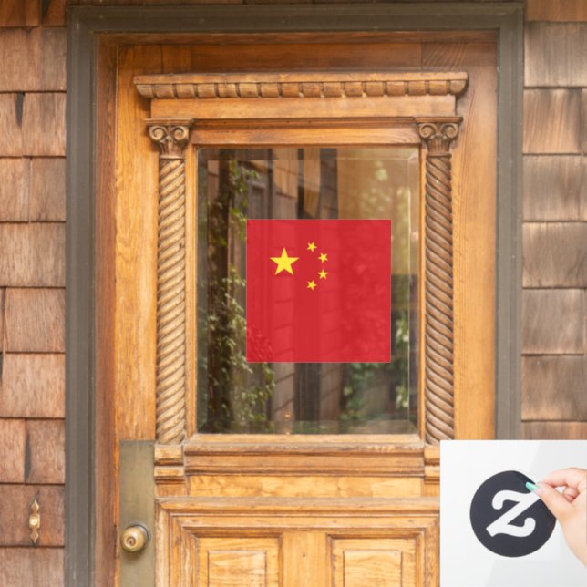 China flag window cling (Home Door)