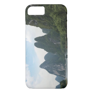 China, Guilin, Li River, River boats line the iPhone 8/7 Case