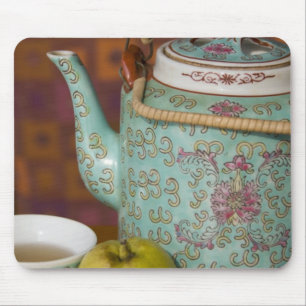 China, Hong Kong. Traditional Chinese teapot & 2 Mouse Mat