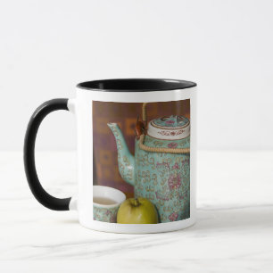 China, Hong Kong. Traditional Chinese teapot & 2 Mug