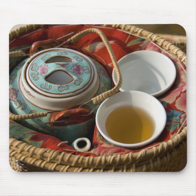 China, Hong Kong. Traditional Chinese teapot & 3 Mouse Mat (Front)