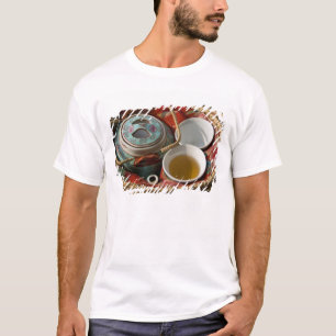 China, Hong Kong. Traditional Chinese teapot & 3 T-Shirt