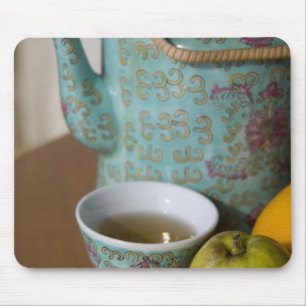 China, Hong Kong. Traditional Chinese teapot & Mouse Mat