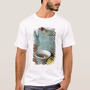 China, Hong Kong. Traditional Chinese teapot & T-Shirt