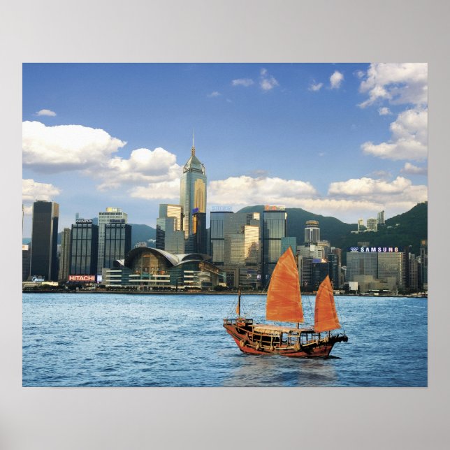 China; Hong Kong; Victoria Harbour; Harbor; A Poster (Front)