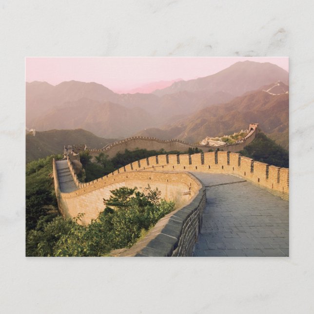 China, Huairou County, Sunset over the Postcard (Front)