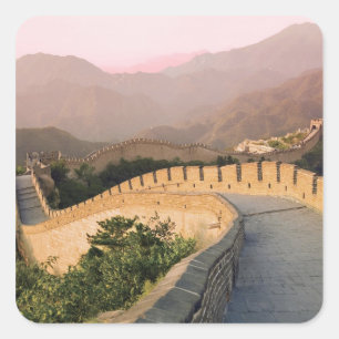 China, Huairou County, Sunset over the Square Sticker