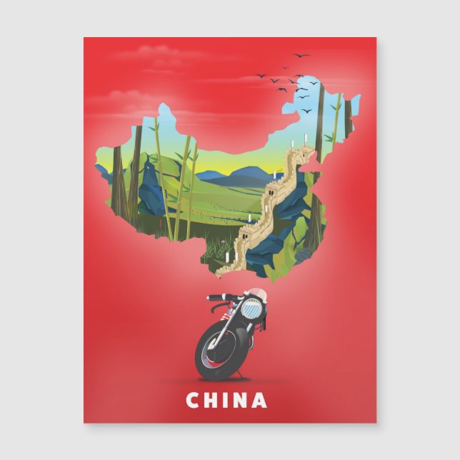 China Illustrated map travel poster (Front)