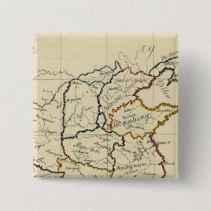 China, Korea 15 Cm Square Badge