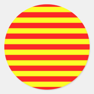 china kyrgyzstan spain flag stripes classic round sticker