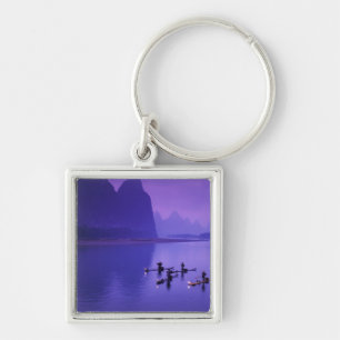 China, Li River. Cormorant fishermen. Key Ring