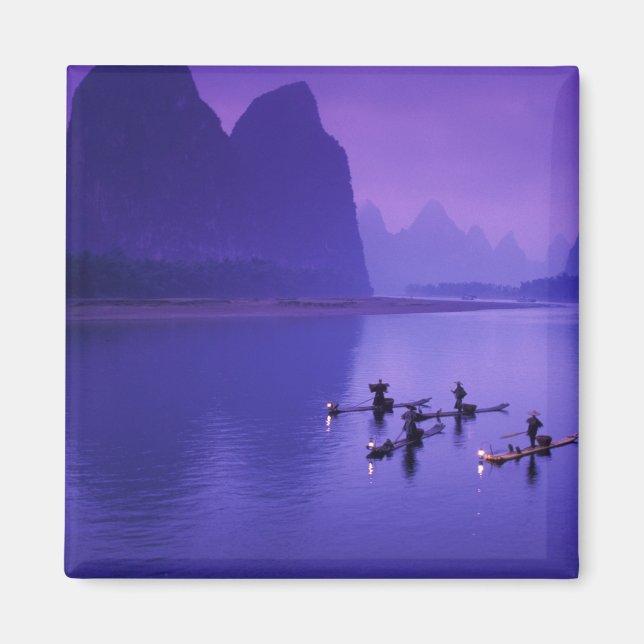 China, Li River. Cormorant fishermen. Magnet (Front)