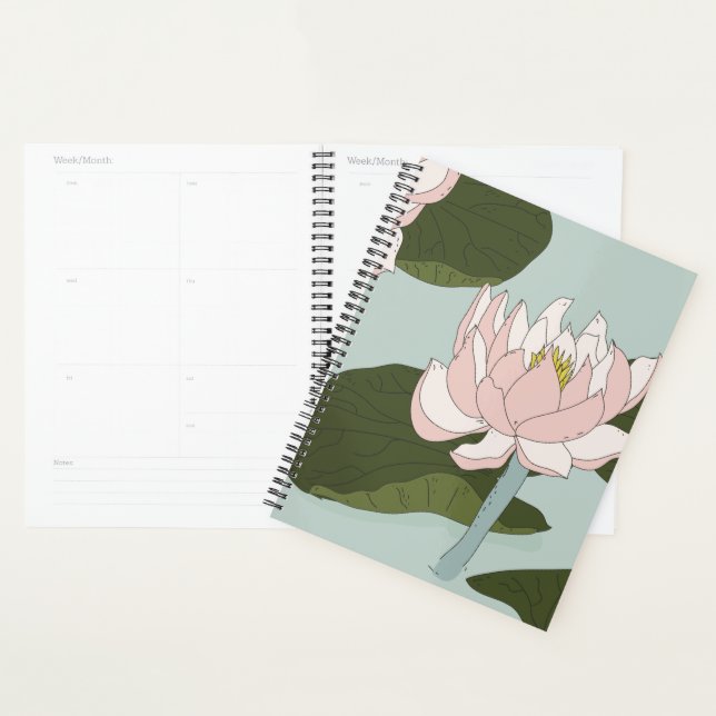 China lily Pond Throw Pillow iPhone Case Planner (Display)