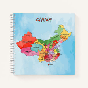 China Map Notebook