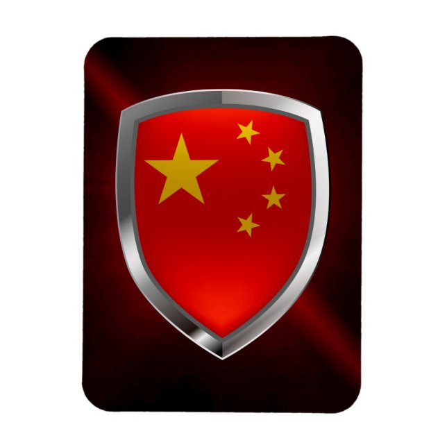 China Metallic Emblem Magnet (Vertical)
