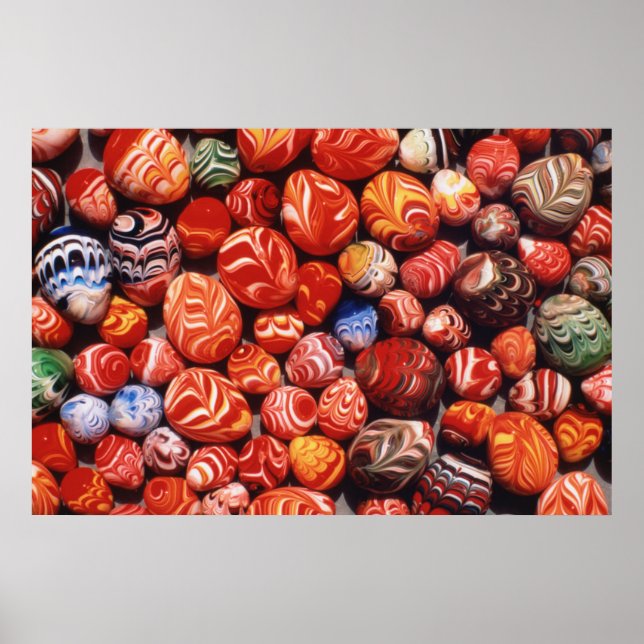 China, Ming Tombs, Painted Glass Souvenirs Poster (Front)