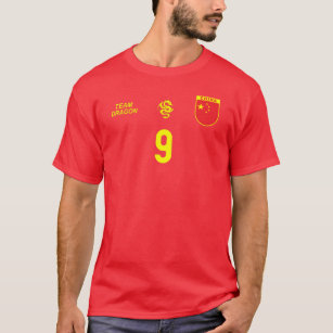 China National Football Team Soccer Retro Jersey T-Shirt