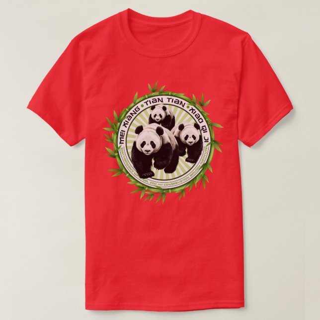 China Panda Bears T-Shirt (Design Front)