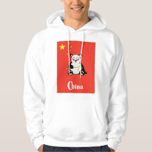 China Panda travel poster. Hoodie