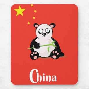 China Panda travel poster. Mouse Mat