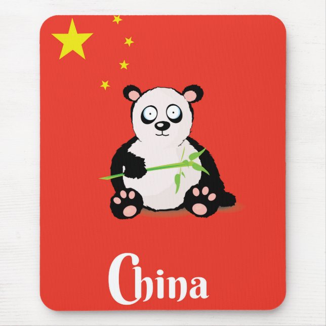 China Panda travel poster. Mouse Mat (Front)