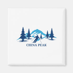 China peak california ski resort skiing skier magnet
