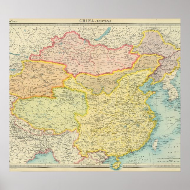 China political map poster (Front)